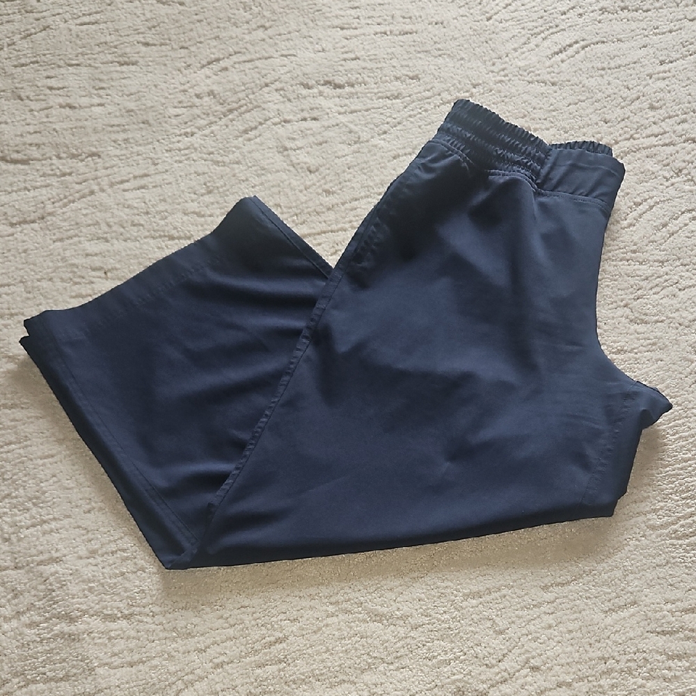 Calia Womens Wide Leg Cropped - NAVY - Size SMALL